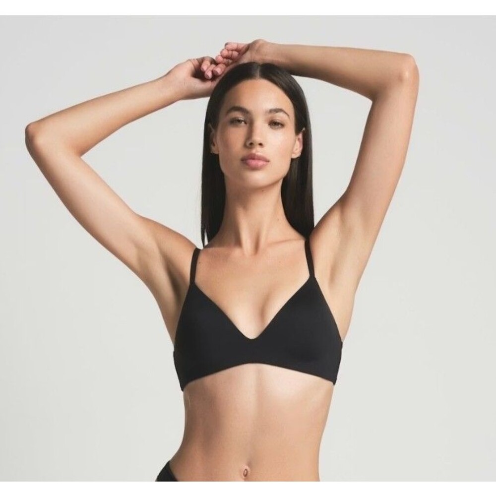 Skims Bra Womens 32DD Onyx Wireless Form Demi T-shirt Adjustable Straps - Picture 2 of 7